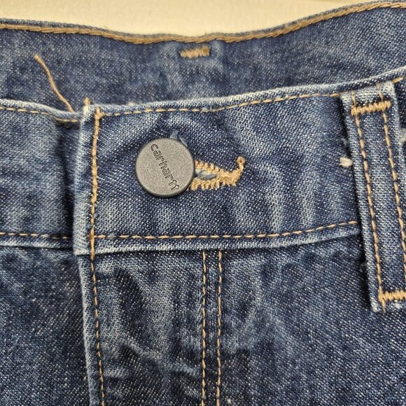 Carhartt Men's Work Fire Resistant Jeans CAT 2 Original Fit 46/32 Carpenter - Picture 3 of 16